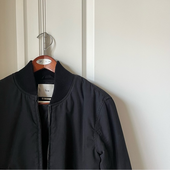 ARITZIA TNA Sequoia Bomber Jacket Black Size XXS - Picture 2 of 8